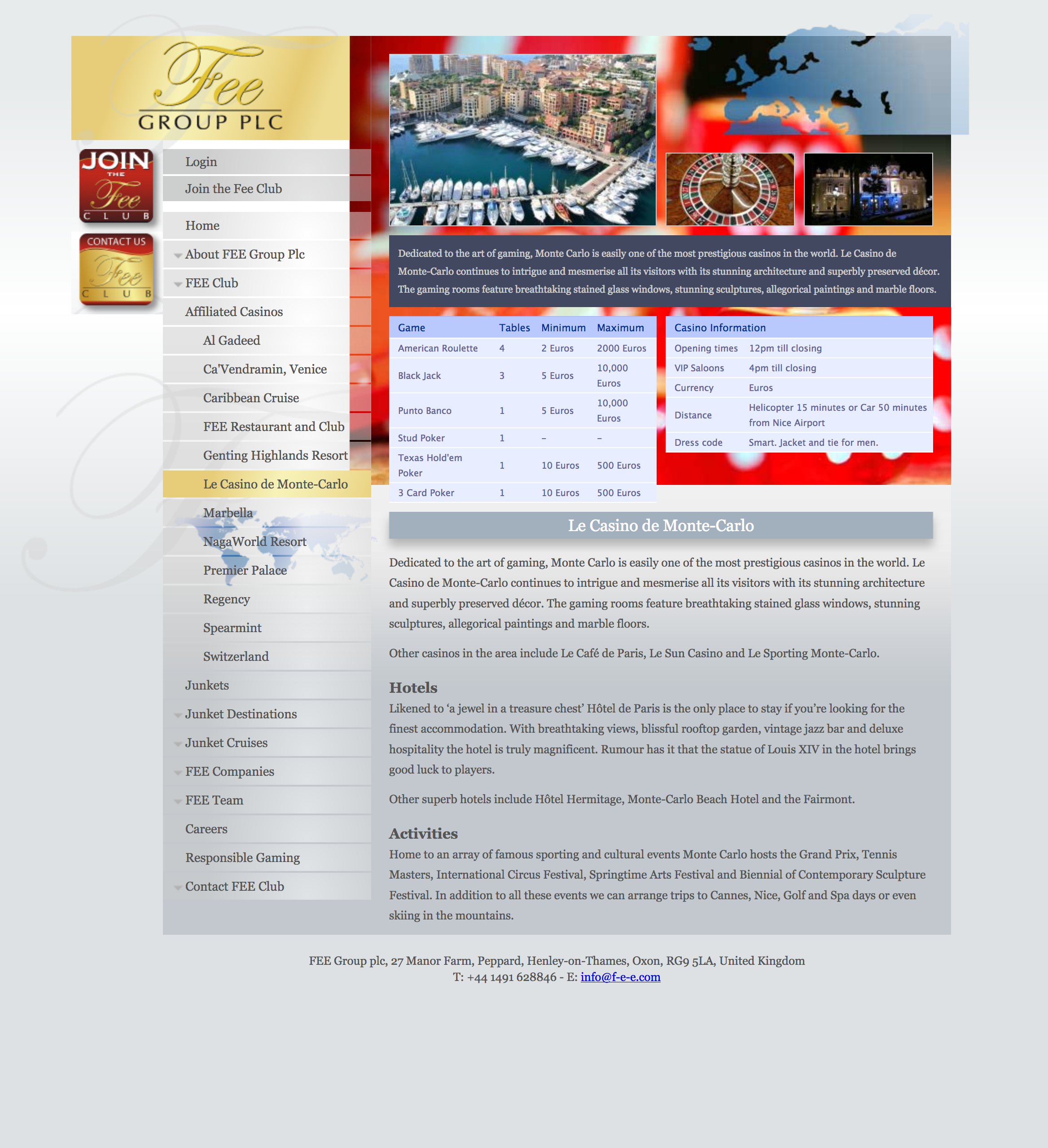 Fee Group Monte Carlo