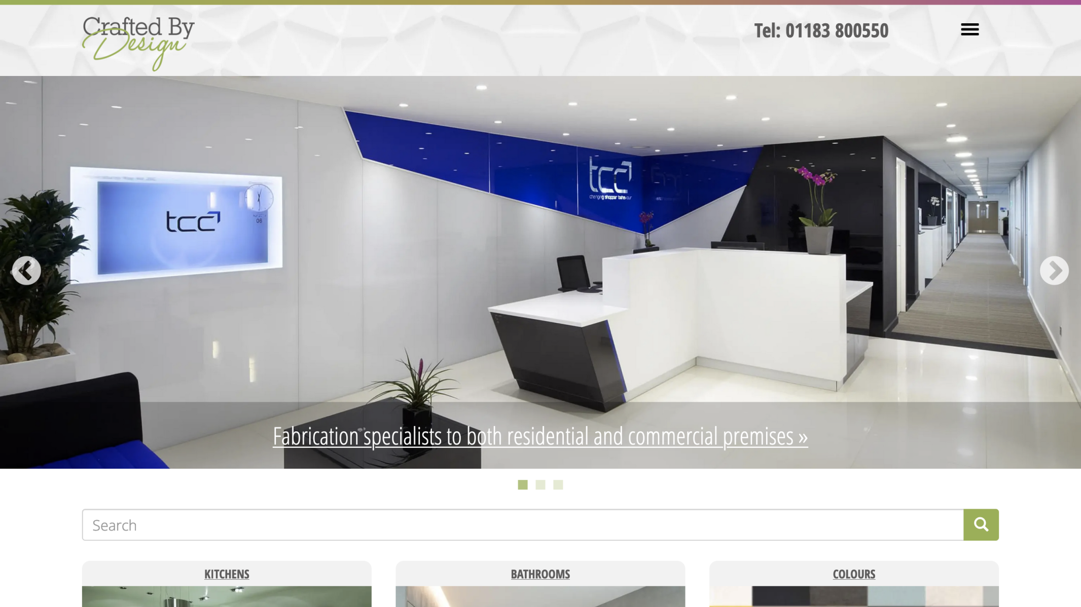 Crafted by Design Home page