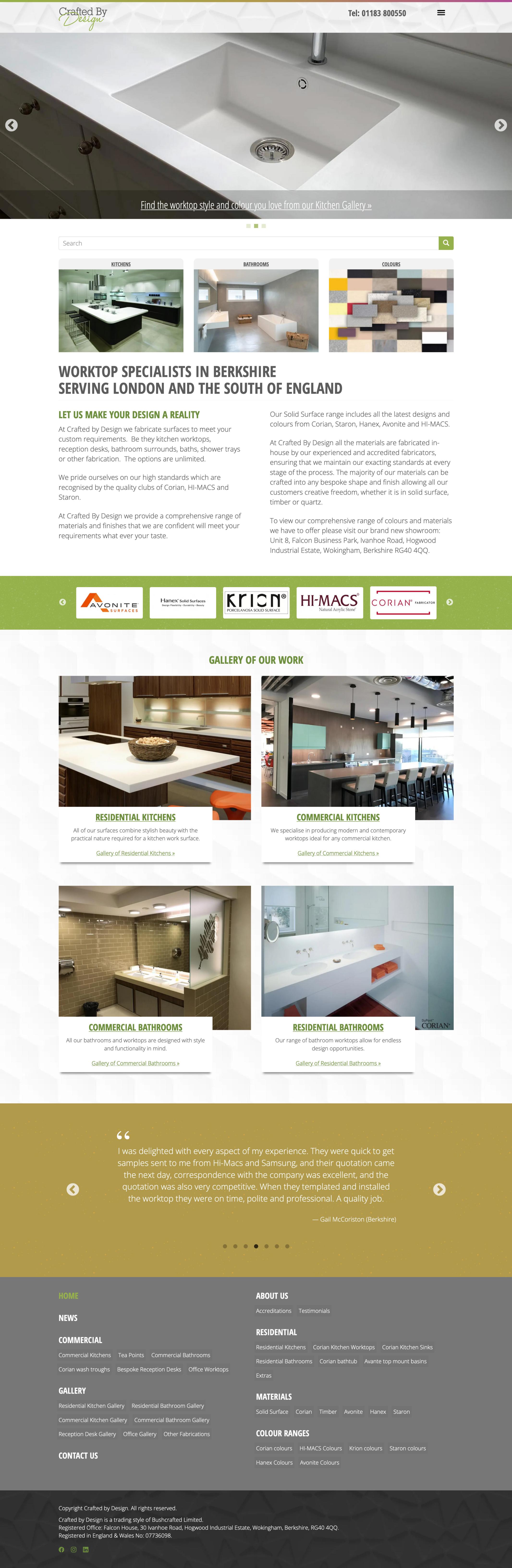 Crafted by Design Home Page Full