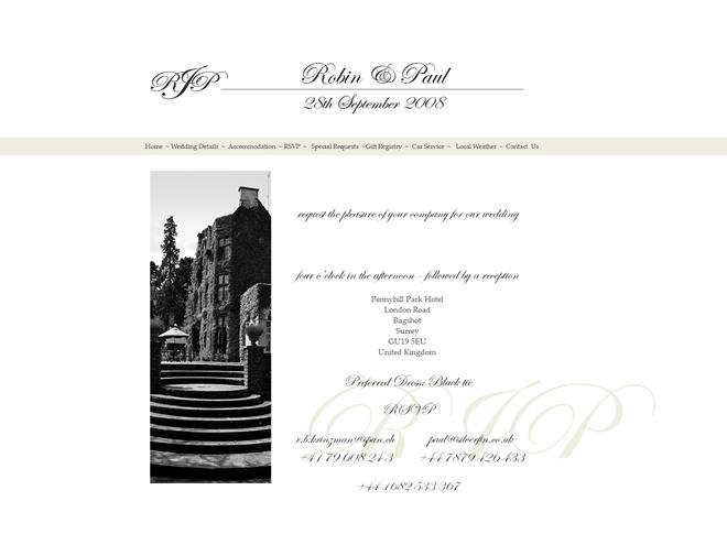 Wedding Website